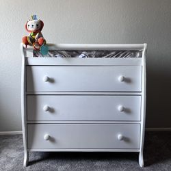 White Changing Table 