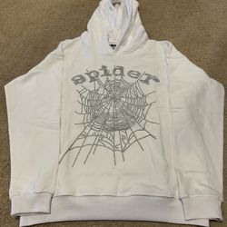 Spider Hoodie White 