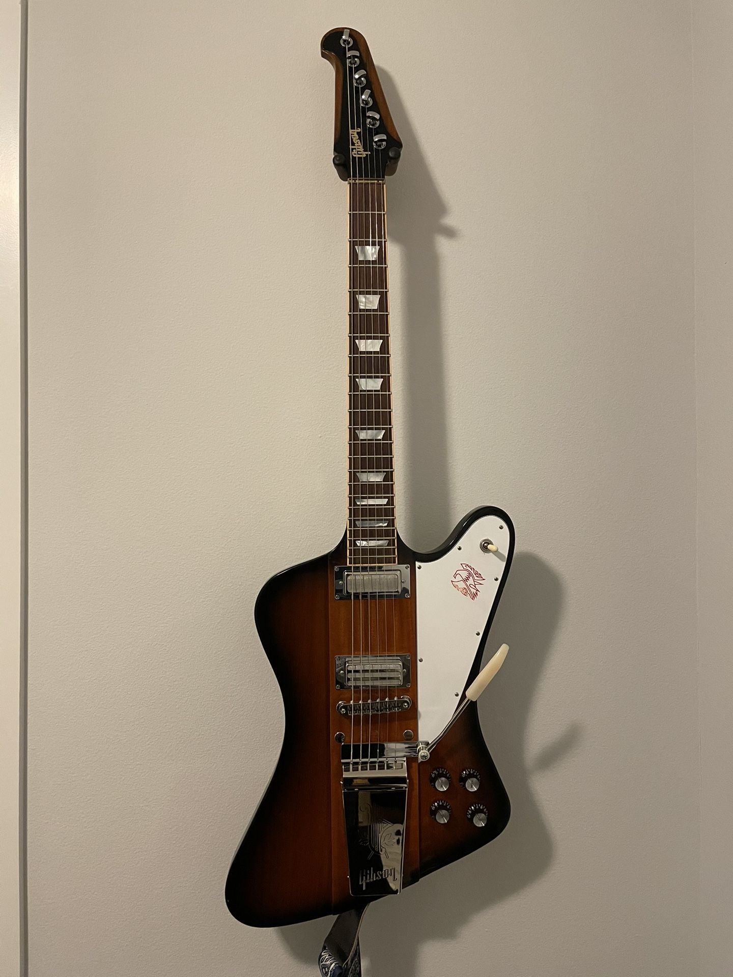 2015 Gibson Firebird V – Maestro Vibrola + Mojo UK Silver Foils – OHSC + Case Candy