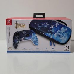 Nintendo Switch Zelda Case and Controller 
