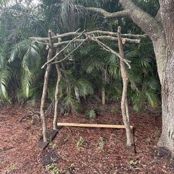 Natural Oak Wedding  Arch