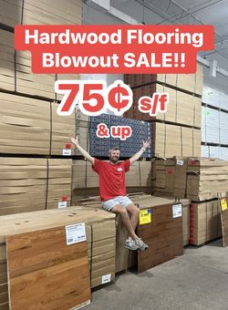 Hardwood Flooring Starting @ 75¢ S/F