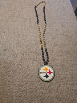 Pittsburgh Steelers beaded necklace