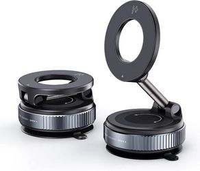 new 2026 Design Powerful Magnetic Car Phone Holder – 360° Rotating Silicone Vacuum Suction Mount for Dashboard Universal Magnetic Mount, Compatible wi