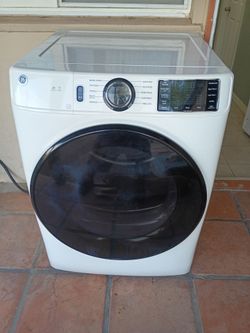 GE Smart Front Load Dryer White