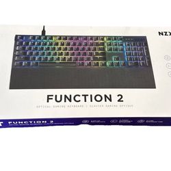 NZXT FUNCTION 2 Optical Gaming Keyboard Clavier Gaming Optique Black With Box