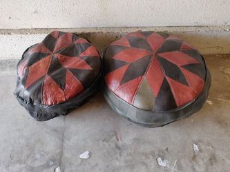 2 Authentic Turkish Ottomans