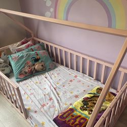 Montessori Toddler Baby Floor Twin Bed 