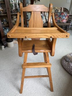 Oak Highchair