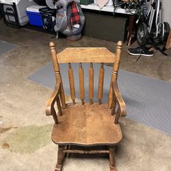 Kids Wooden Rocking Chair