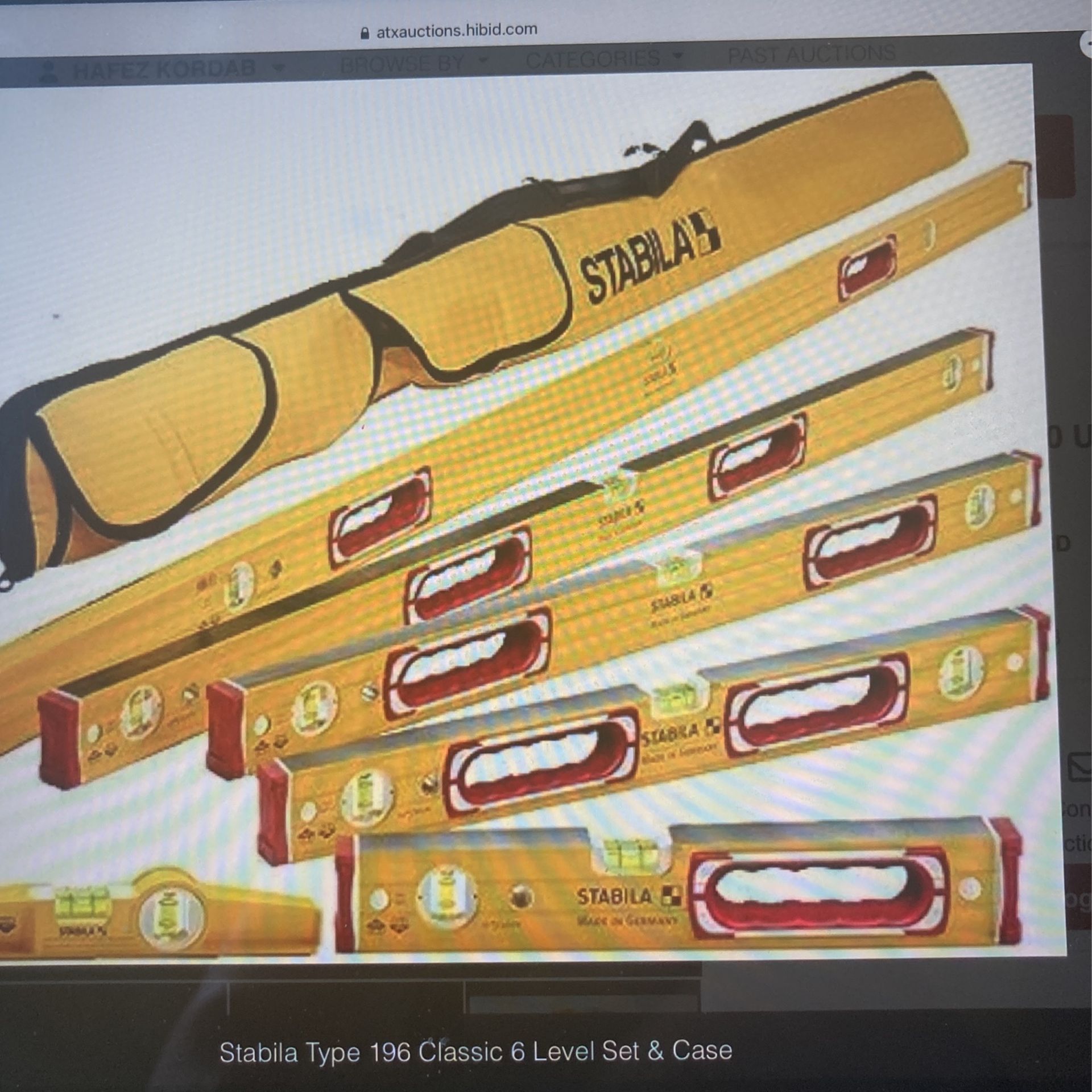 Stabilator Type 196 Classic 6 Level Set &case