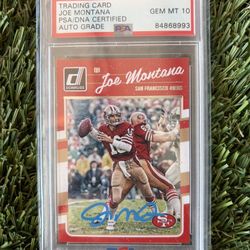 Donruss Joe Montana On-Card Auto 