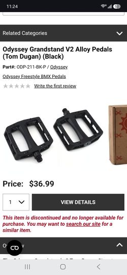 Odyssey bmx bike parts alloy pedals