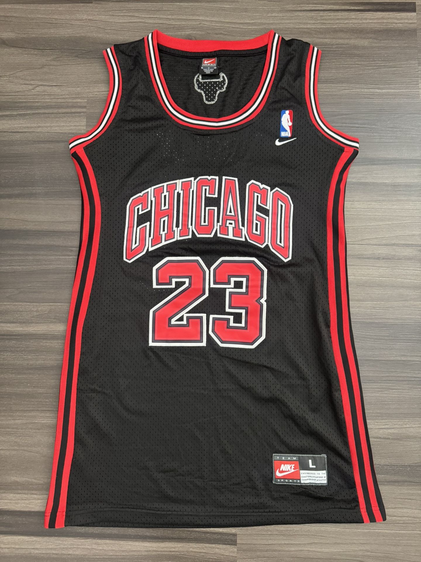 Vintage 90s Nike Chicago Bulls Michael Jordan #23 Stitched NBA Jersey Sz Large 