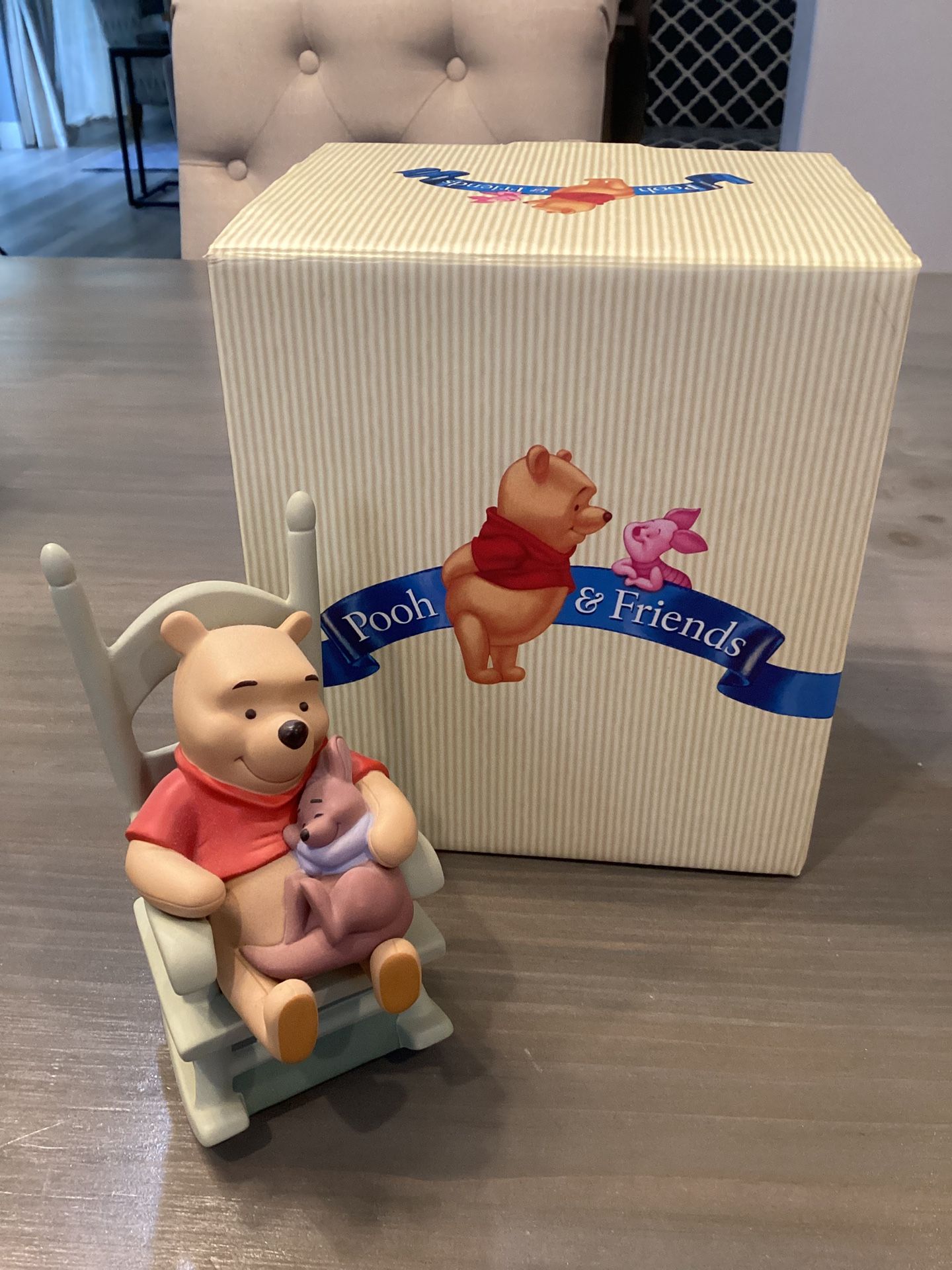 Pooh & Friends Statue Sweet Dreams Little One , Rocks Back & Forth New W Box Winnie The Pooh