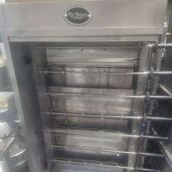 Old Hickory Rotisserie Chicken Machine -Gas Refurbished -7 Spits  35  Chicken  