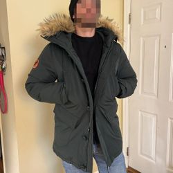 Men's SuperDry Down Parka Size Large