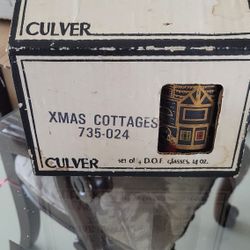 Box Of Culver High Ball Glasses Vintage