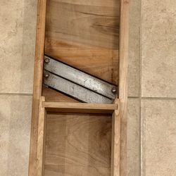 Antique Primitive Wooden Kraut Cabbage Slaw Cutter Slicer Shredder w/box