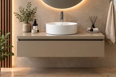 48” Floating Bathroom Vanity Cabinet – Wall Mounted – 18” Deep – Modern
