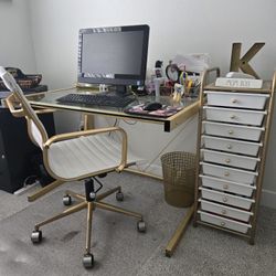 Desk ☆ Chair ☆ Trash Can ☆ Shelving ☆ File Cabinet 