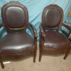 Very Nice Carved Solid Wood Chairs