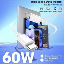 iPhone 17 16 15 Charger Fast Charging,3-Pack 20W Apple USB C Charger Block with 60W Type C to USB C Cable Cord 6FT,Compatible with iPhone 17/17 Pro/17