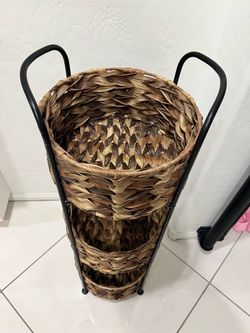 3-Tier Storage Basket Tower