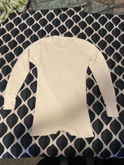 Vintage White Waffle Knit Thermal