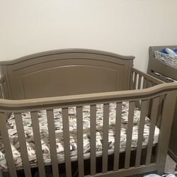 Crib And Changing Table