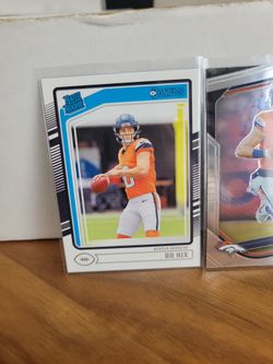 Bo Nix Rated Rookie and insert Denver Broncos