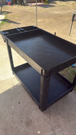 Tuffiom 2-Shelf Utility Cart on Wheels