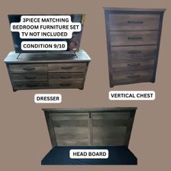 3 Piece Matching Bedroom Furniture Set