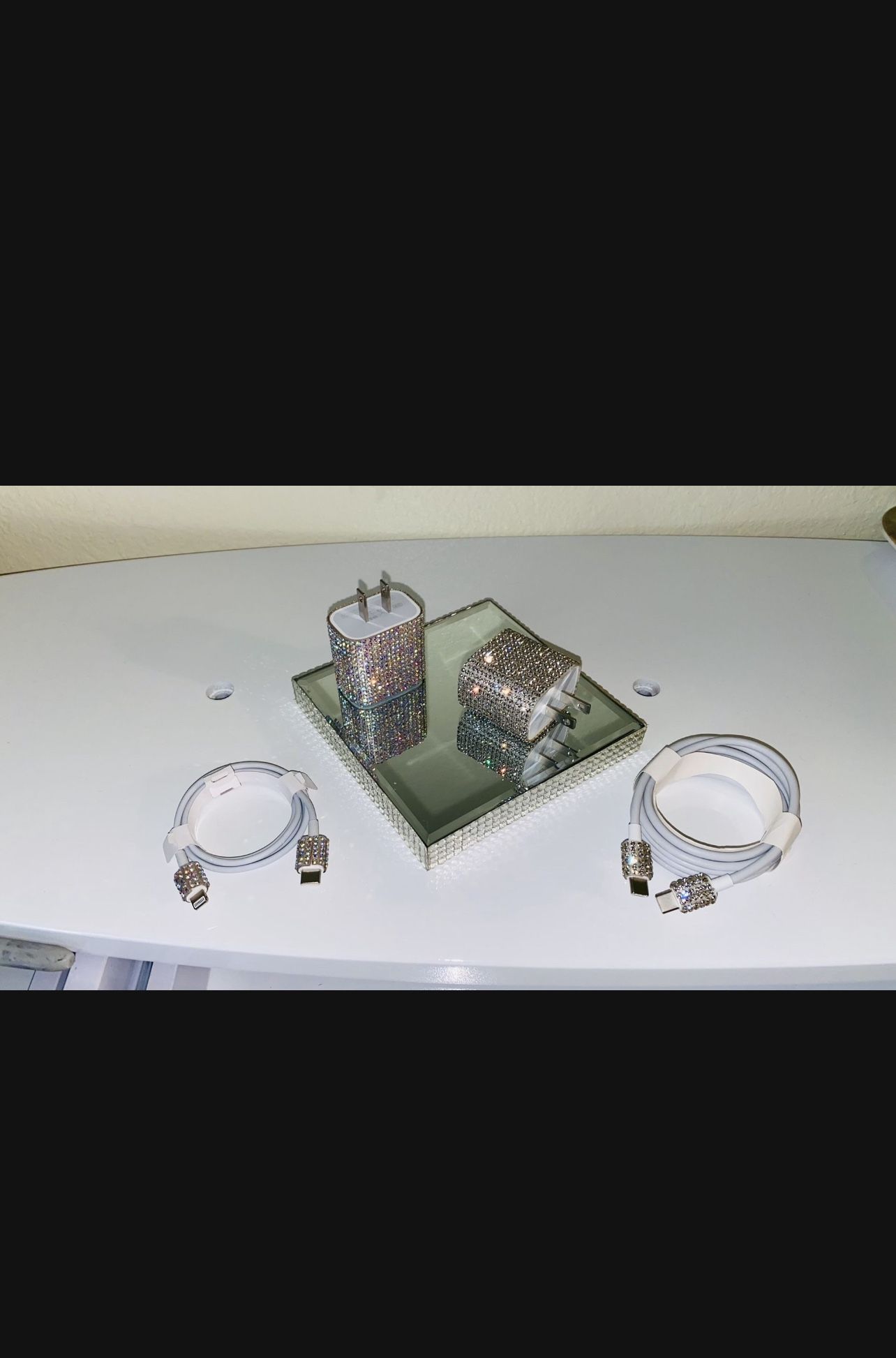 Blinged Out “C” Lighting Chargers 