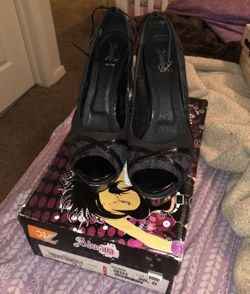 Black high heels
