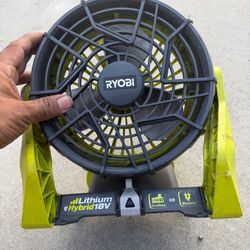 Ryobi ONE+ 18V Cordless Hybrid WHISPER SERIES 7-1/2 in. Fan (Tool Only)