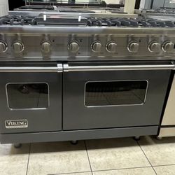 Viking 48” Grey Natural gas Range 