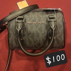 Michael Kors Monogram Handbag With Shoulder Strap