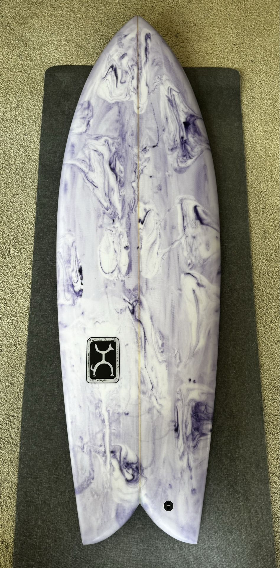 5’6 Rob Machado Too Fish Twin Fin Surfboard PU/PE + Futures