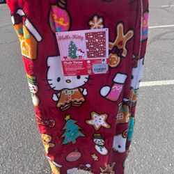 Hello kitty gingerbread blanket