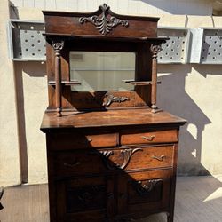 Antique Mirrored Buffet 