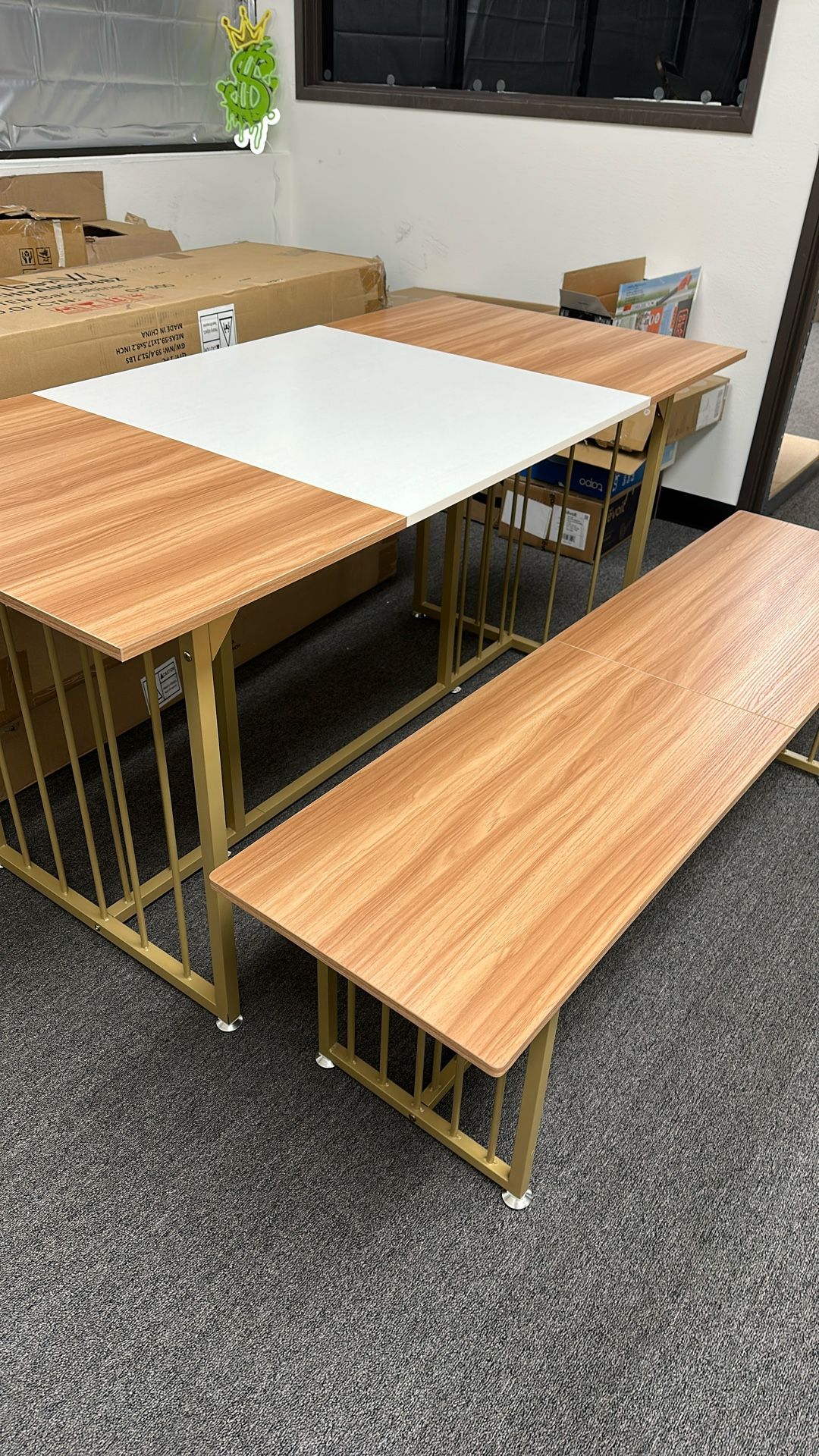 Dining Table And Bench Set