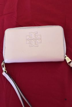Rose Gold Tory Burch Wristlet