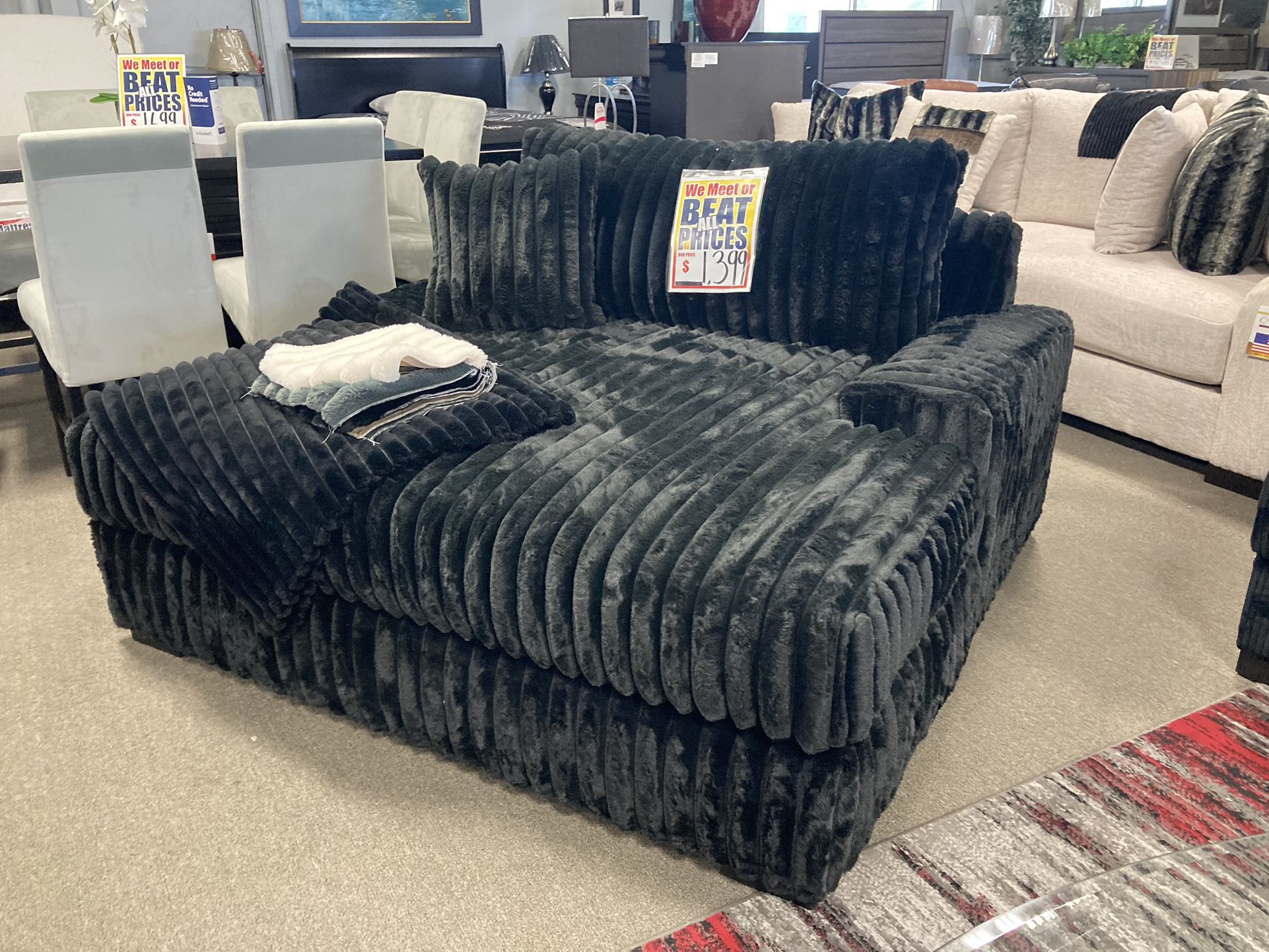 black sofa 🖤☺️ $1,299