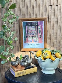 Henri Matisse Print The Open Window Museum Of Modern Art MOMA New York Vintage Oak Frame 11x14 Boho 