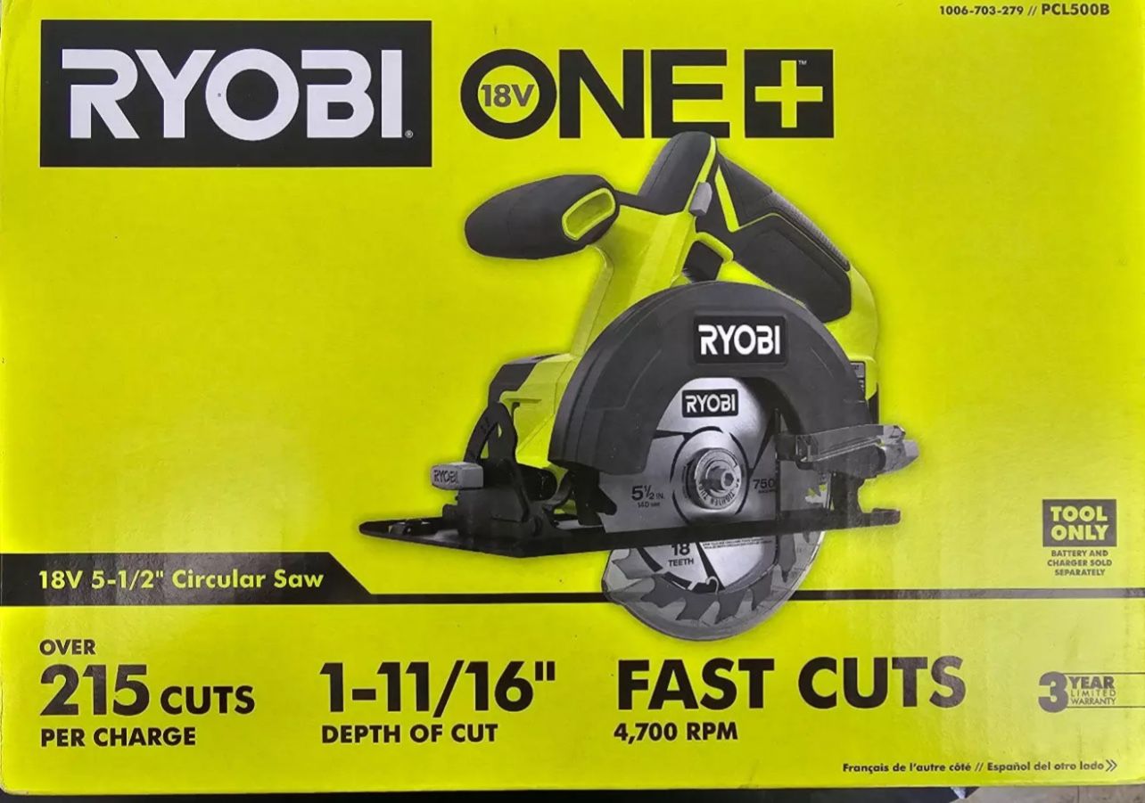 RYOBI ONE+ 18V Cordless 5 1/2 in. Circular Saw (Tool Only)