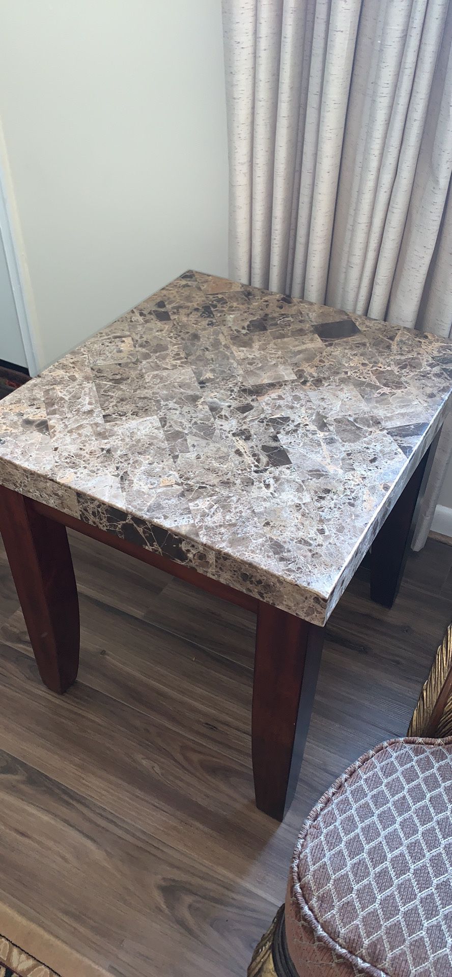 Heavy duty marble end tables 2 of them available