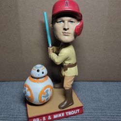 Open Box Angels Bobbleheads Mike Trout Star Wars BB-8 
