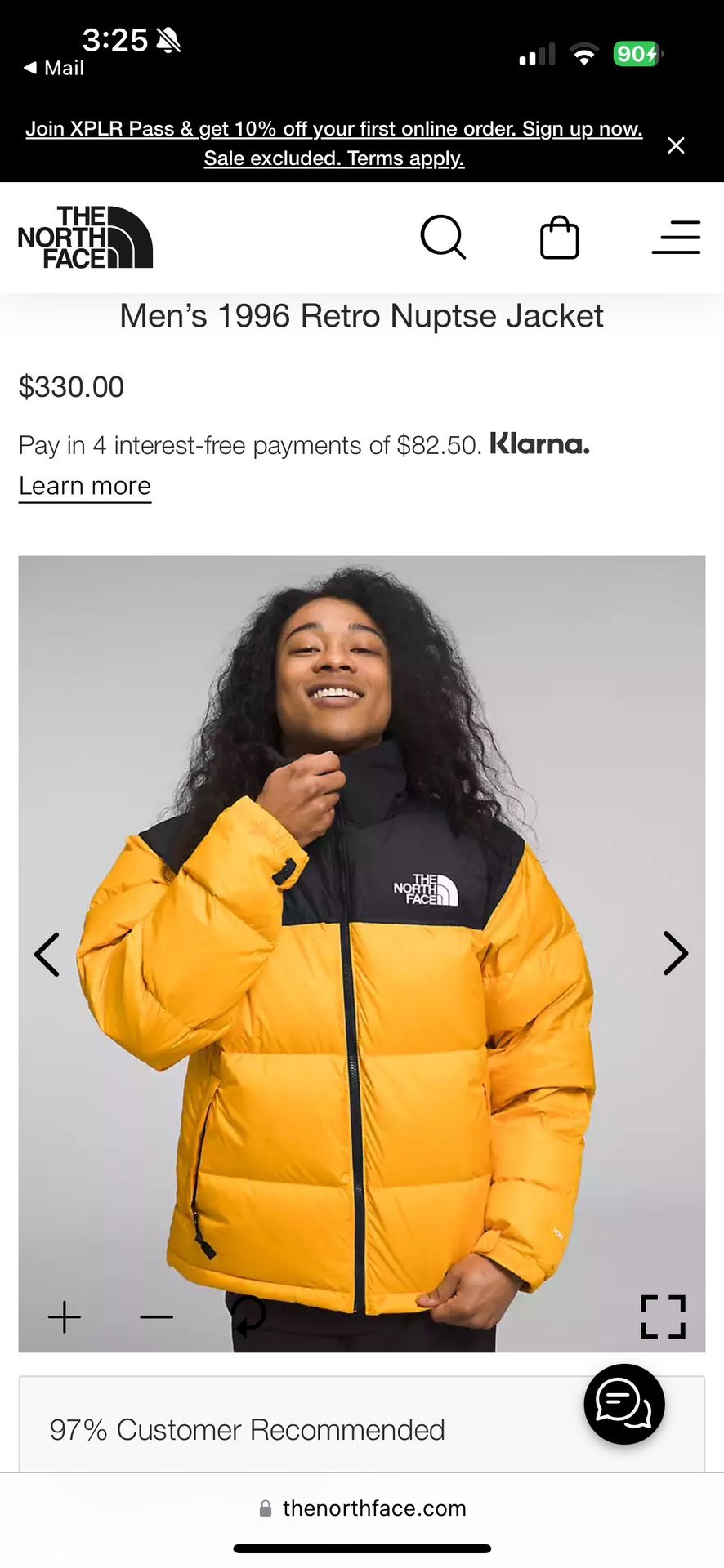 NORTH FACE 1996 Retro jacket XL