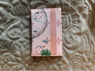 Pink Louis Vuitton Skateboard Double Card Holder